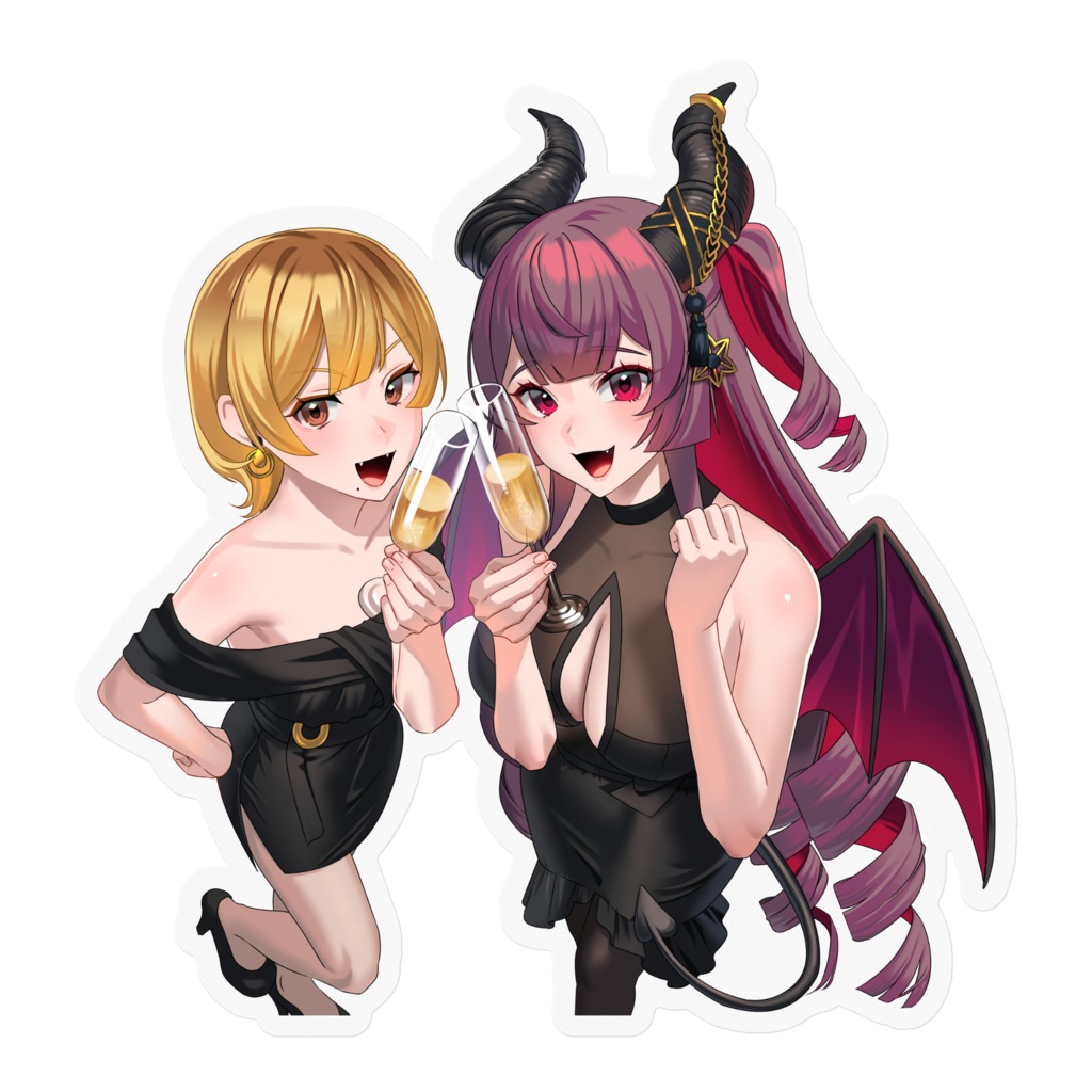 ステッカー(クリア) ばむめろ3周年