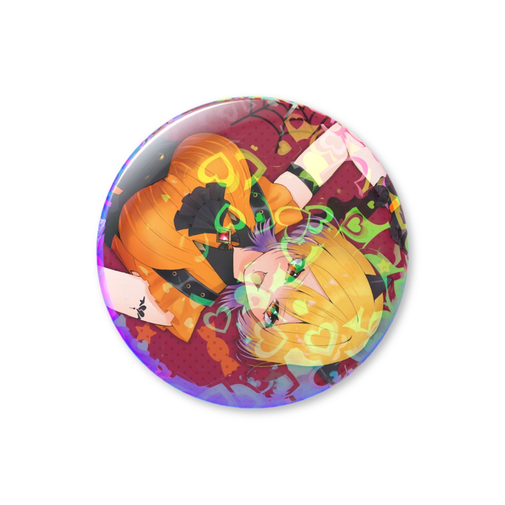 ホログラム 缶バッジ ハロウィン