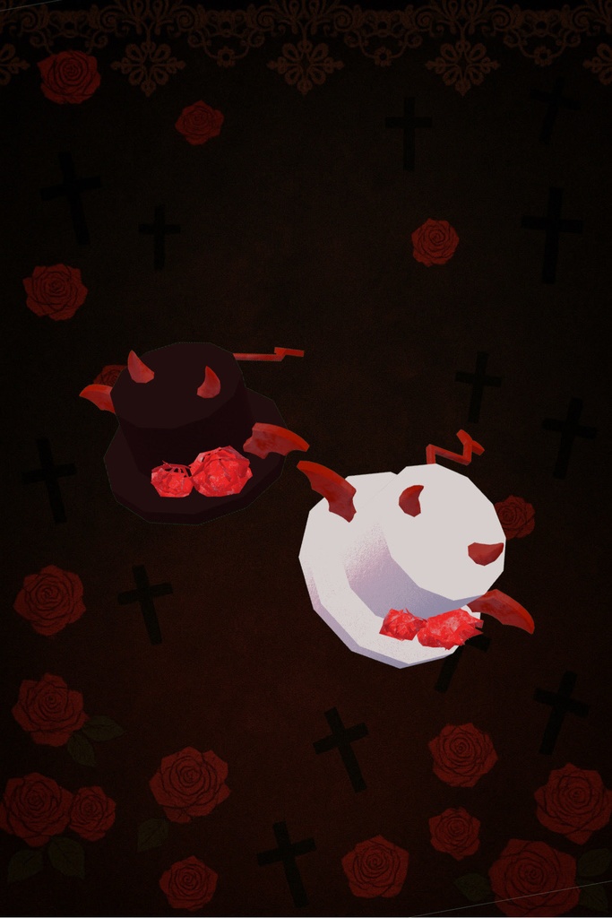 ぴこぴこコウモリのミニハット