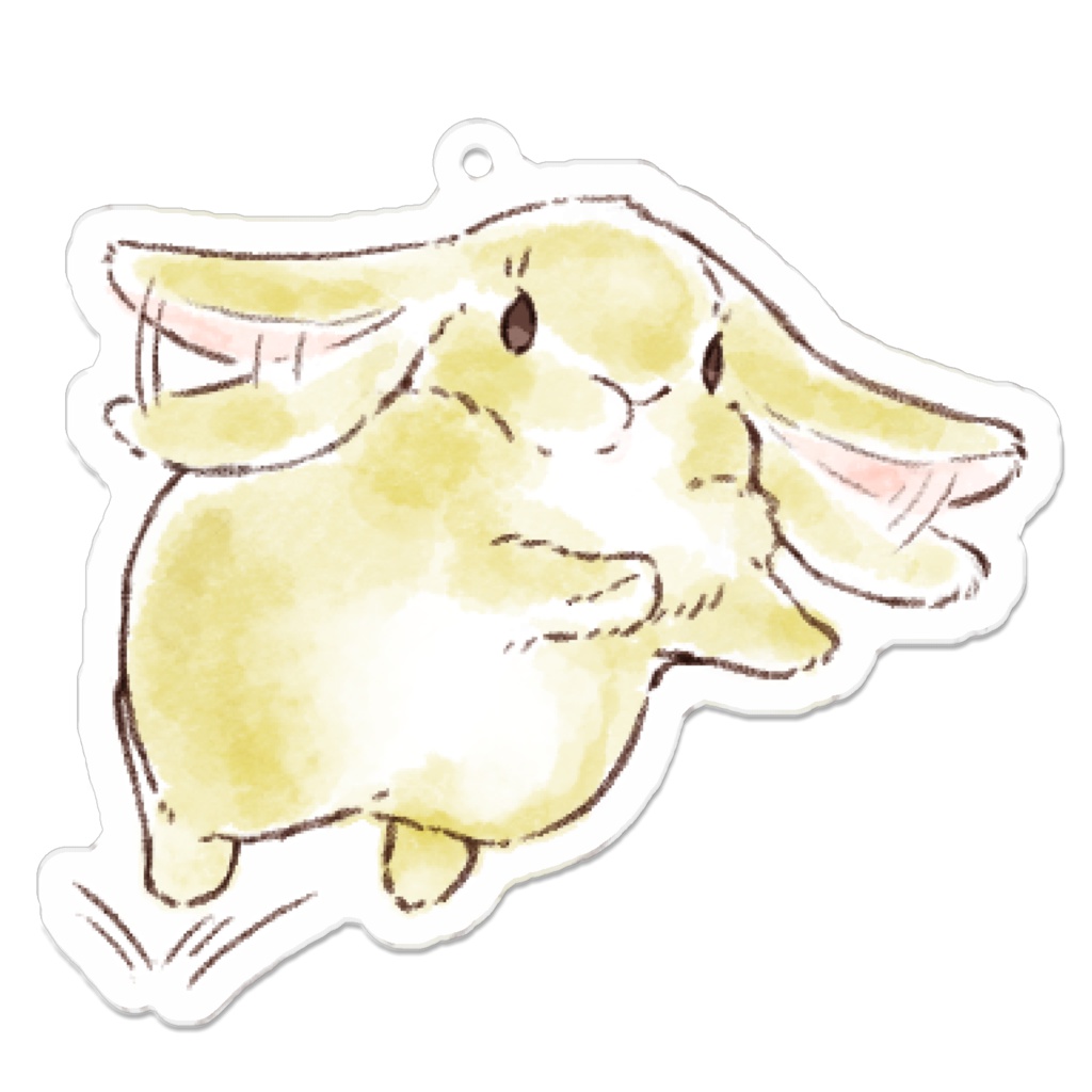 アクリルキーホルダーなうさぎだよっ。