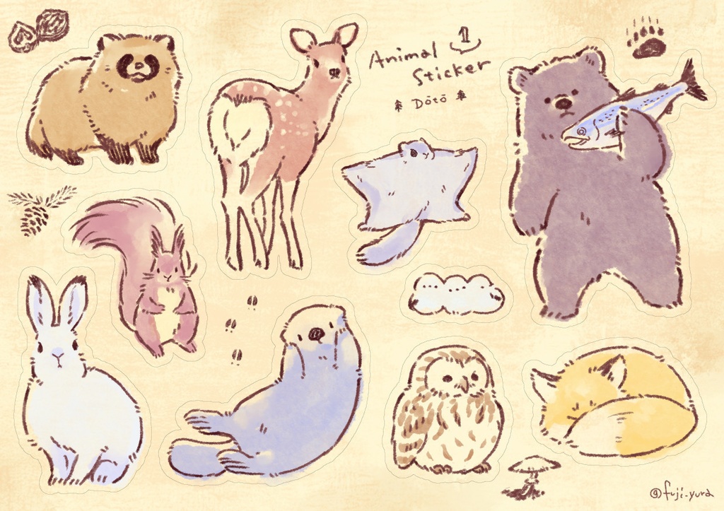 Animal Sticker 【1｜道東Ver.】