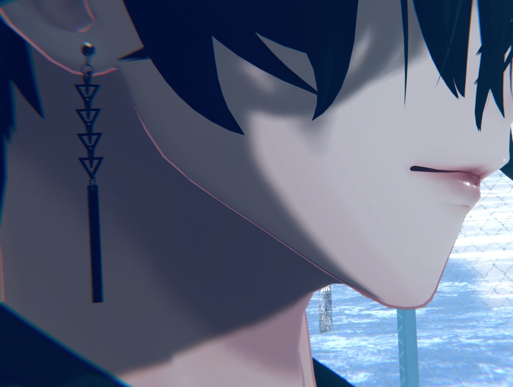Chain Earrings　無料【VRChat】