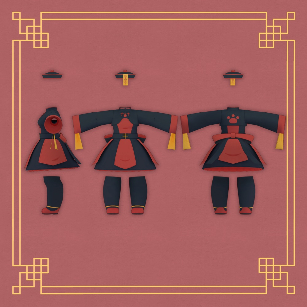 【灰島専用衣装】キョンシー衣装