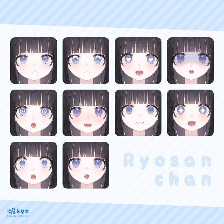 【VTS対応】Live2D 汎用カスタムモデル:量産ちゃん