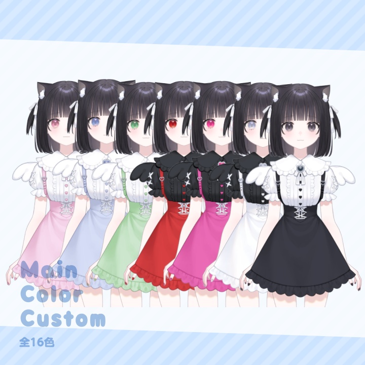 【VTS対応】Live2D 汎用カスタムモデル:量産ちゃん