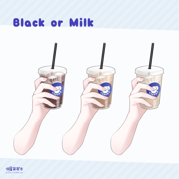 【Live2Dアイテム】アイスコーヒー【動くアクセサリー】