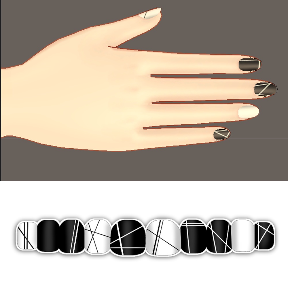 【舞夜<MAYA>専用】きまぐれネイルテクスチャ2