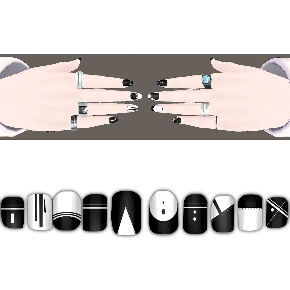 【碼希<maki>専用】きまぐれネイルテクスチャ1