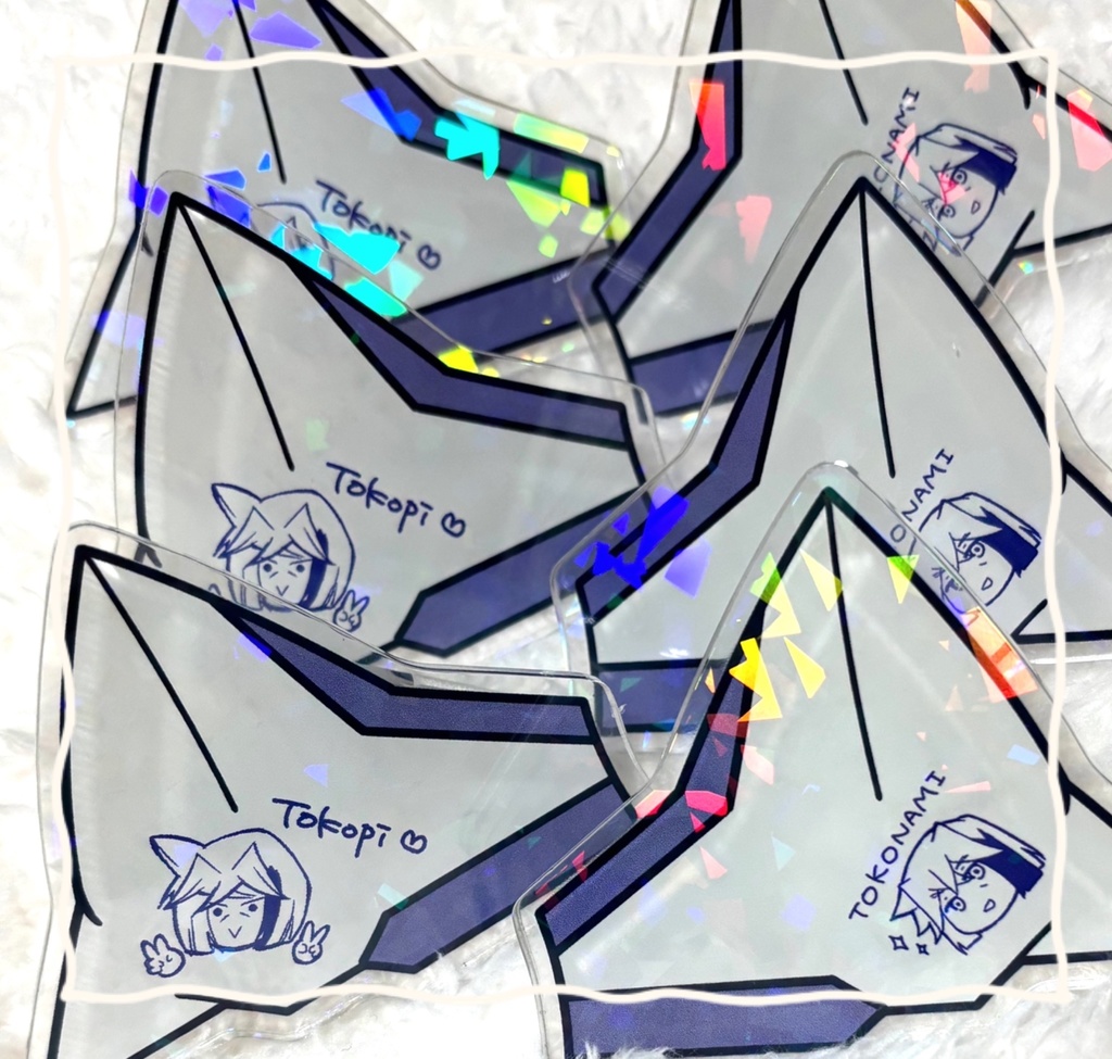 尖りラメトコピ肩クリップ