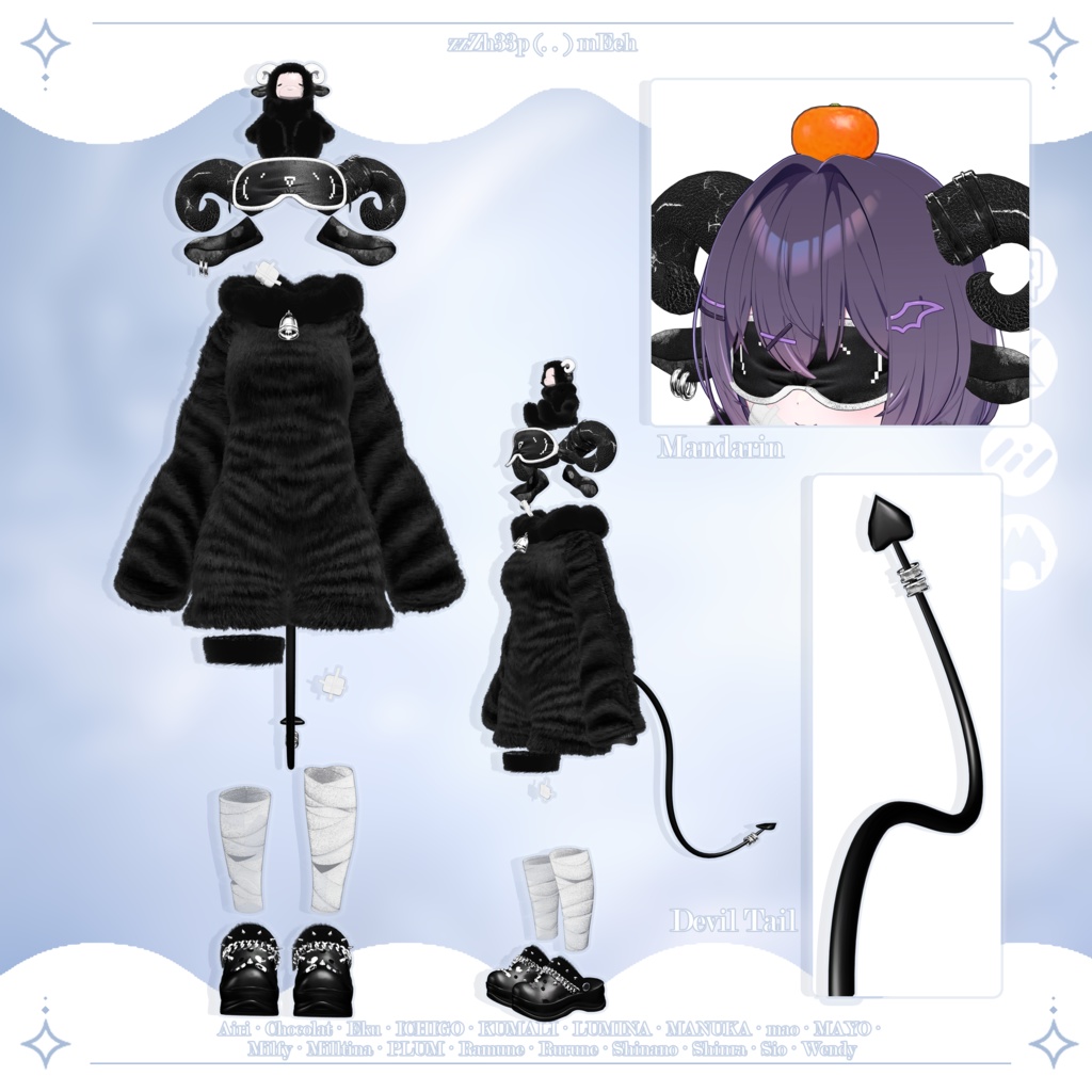 【SALE】 🐑zzZh33p (. . ) mEeh☁️ 「20アバター対応」