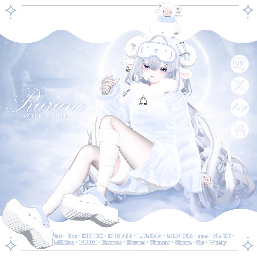 【SALE】 🐑zzZh33p (. . ) mEeh☁️ 「20アバター対応」