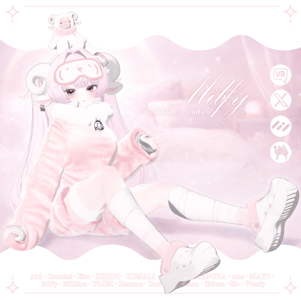 【SALE】 🐑zzZh33p (. . ) mEeh☁️ 「20アバター対応」