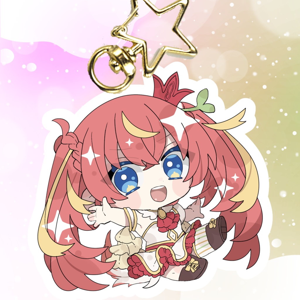 👑アクリルキーホルダー「わーい✨」