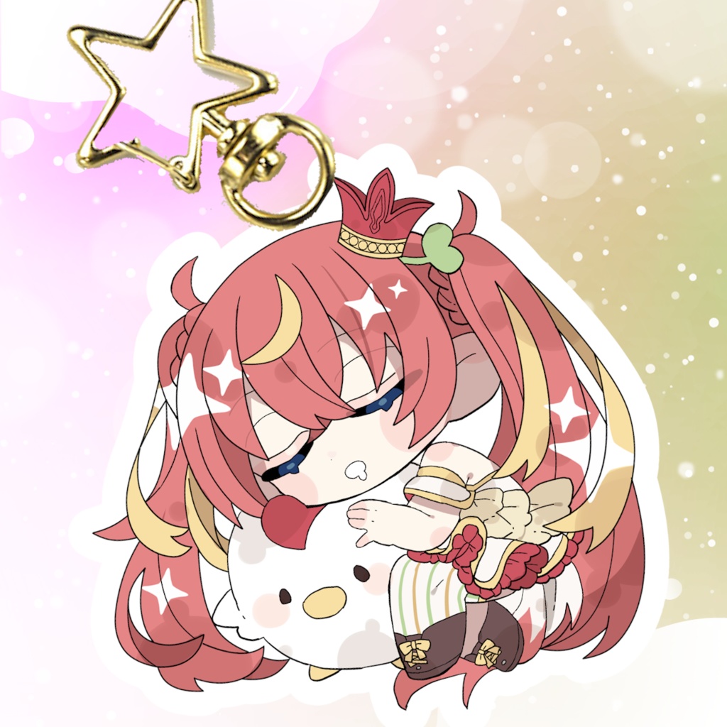 👑アクリルキーホルダー「すやあ🐑」