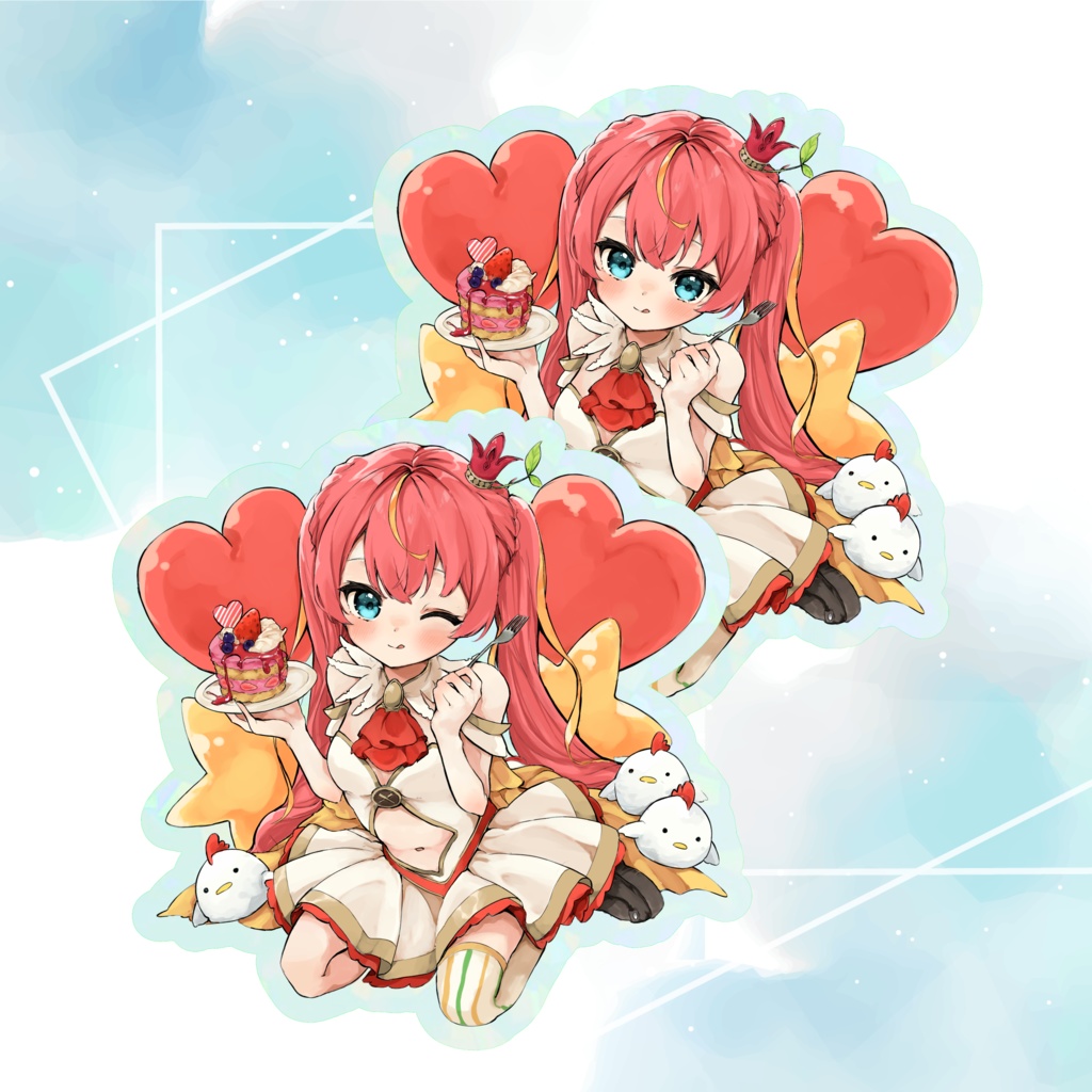 誕生日🎂ホログラムステッカー