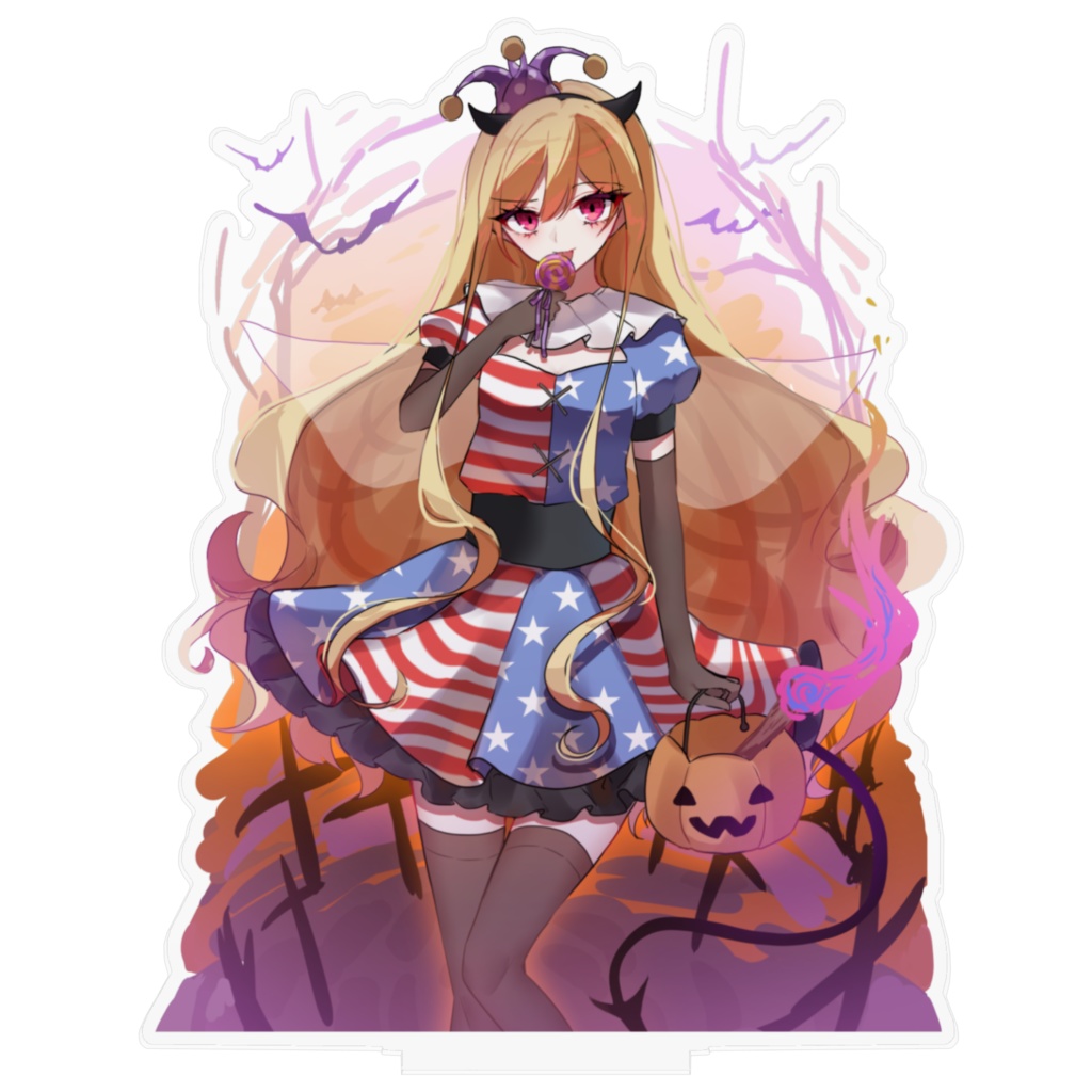 ハロウィンクラウンピースアクリルスタンド