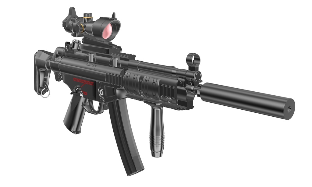 3Dモデル　H&K MP5