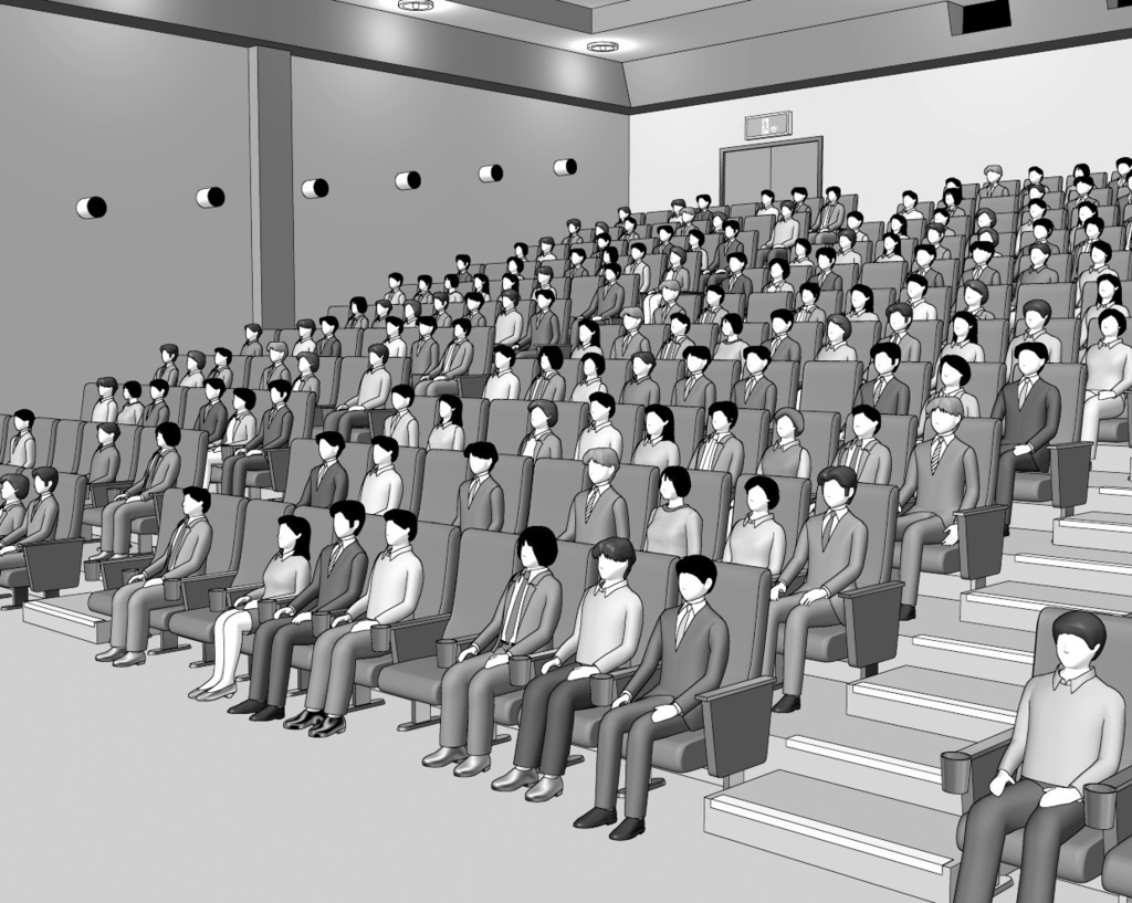 漫画背景　映画館01