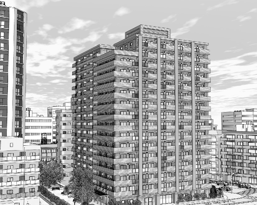 漫画背景　マンション05