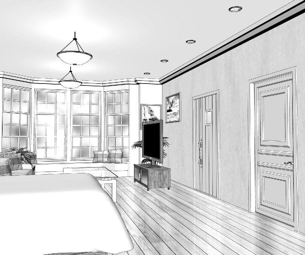 漫画背景　洋室01