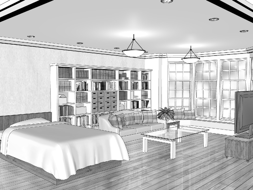 漫画背景　洋室02