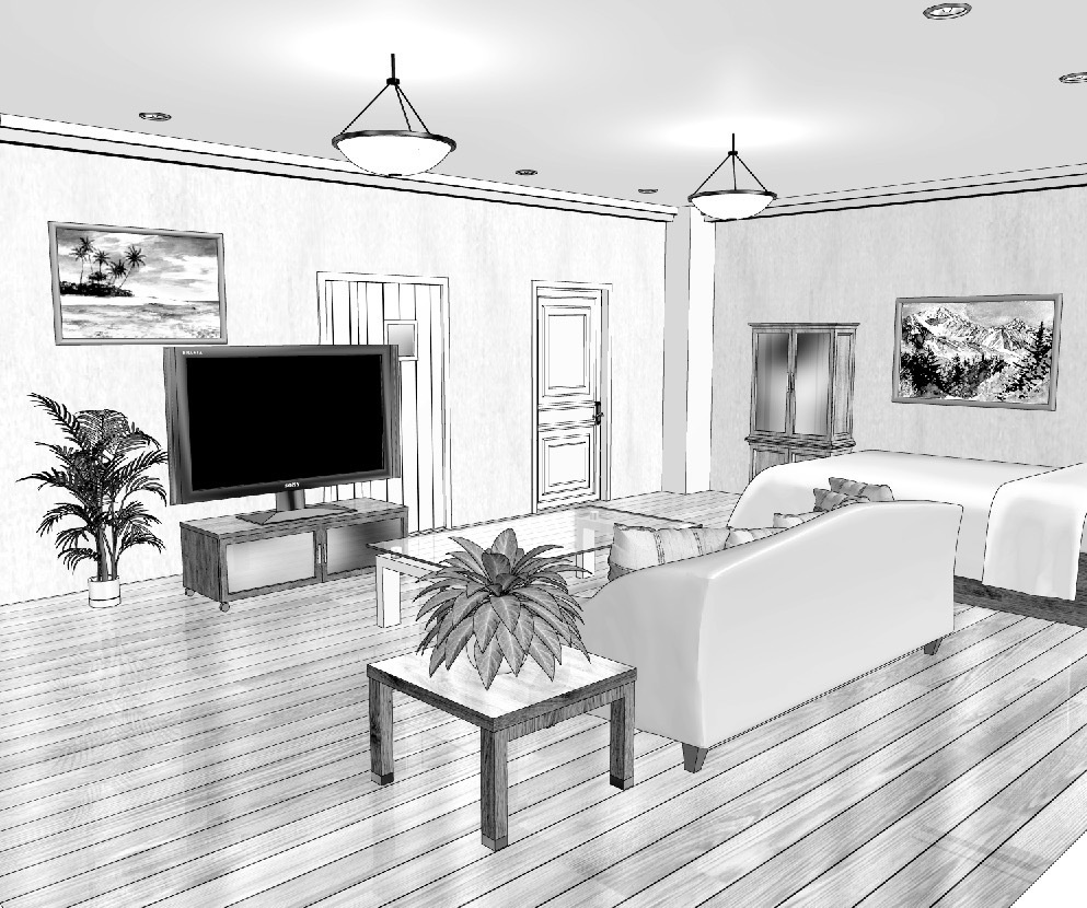 漫画背景　洋室03