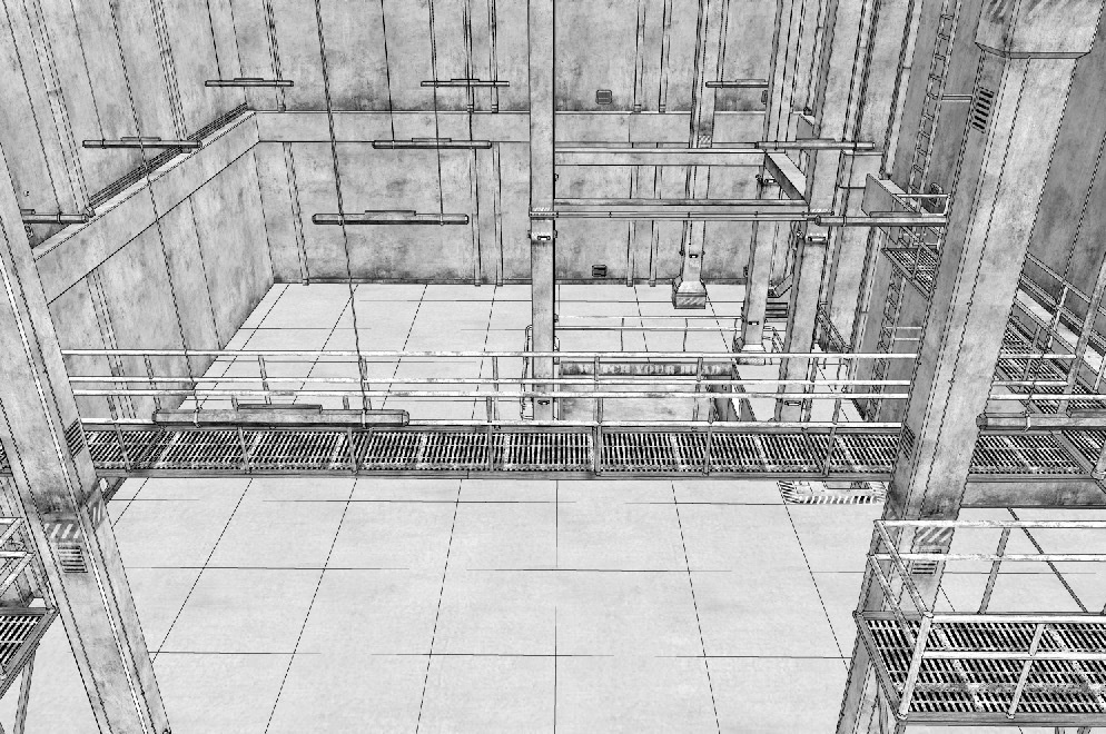 漫画背景　基地06