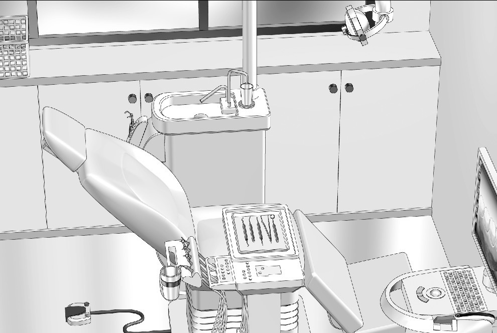 漫画背景　歯医者02