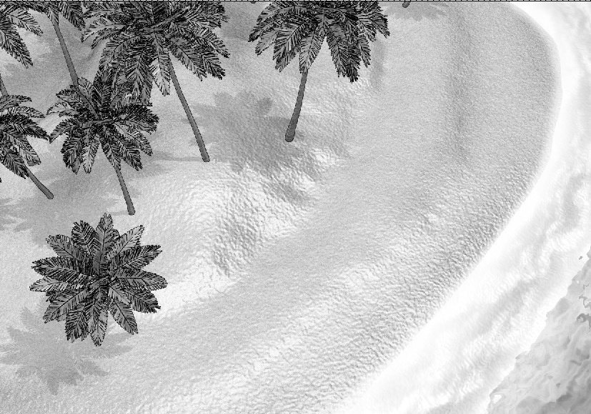 漫画背景　無人島02