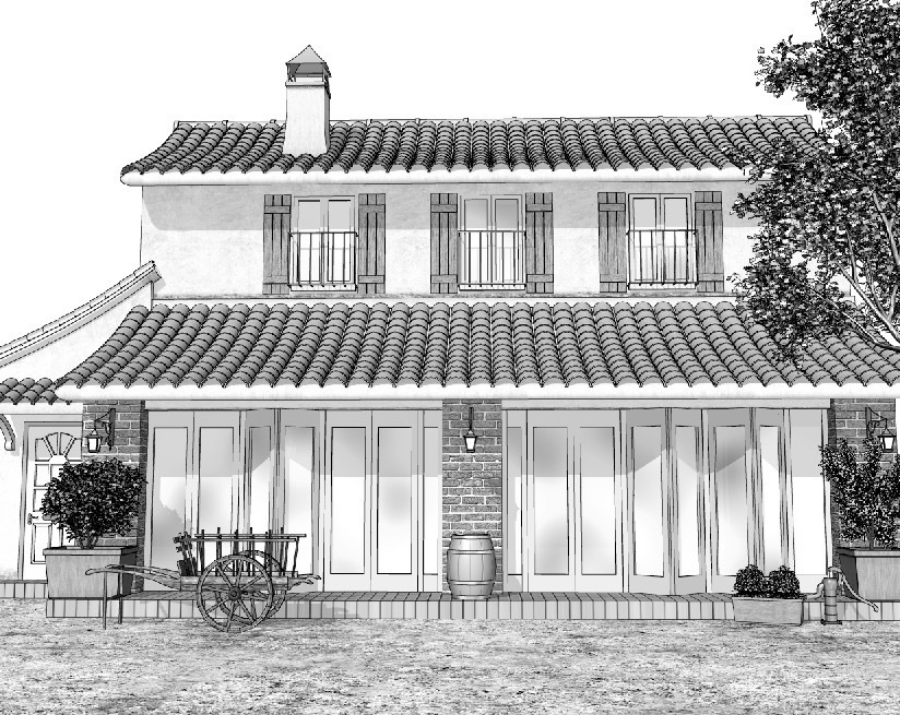 漫画背景　洋館15