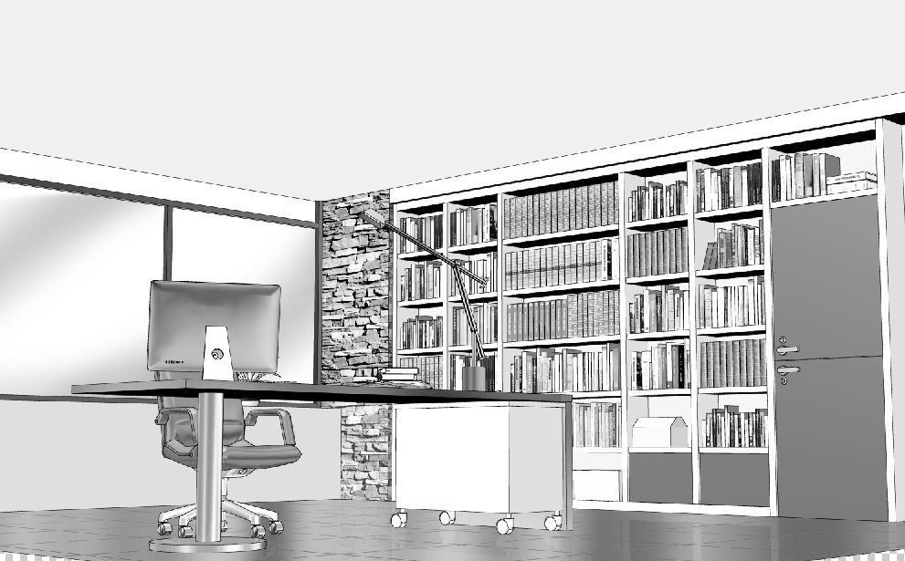 漫画背景　オフィス15