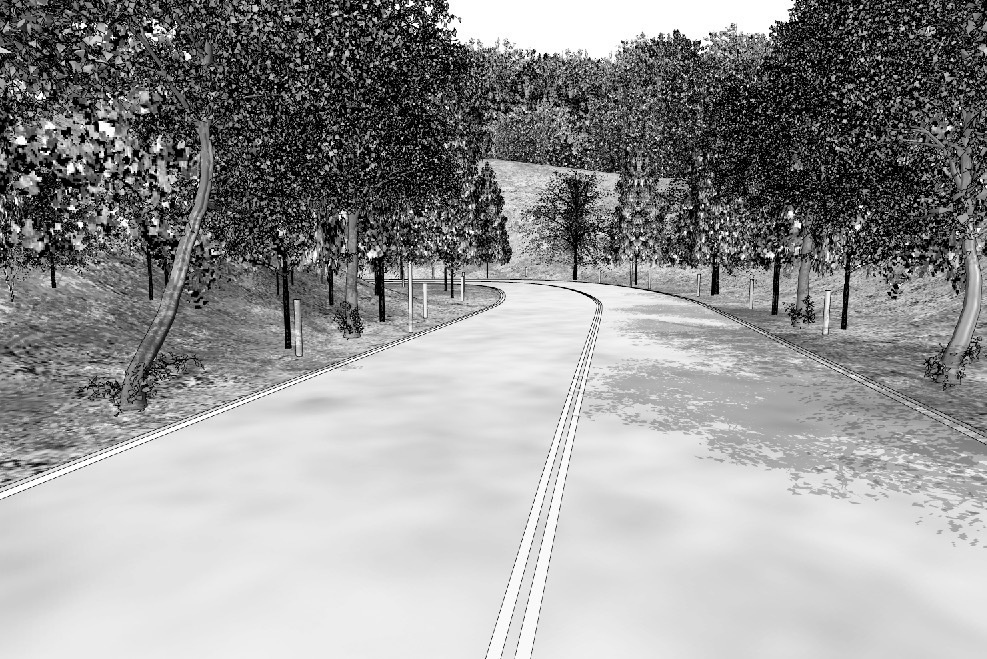 漫画背景　山道01