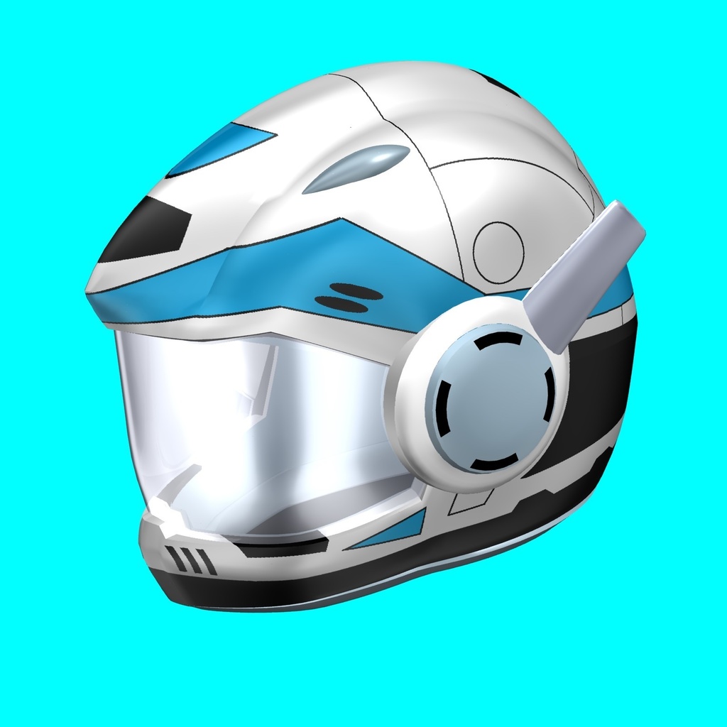 3Dモデル　ヘルメット