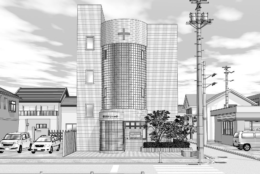 漫画背景　クリニック02