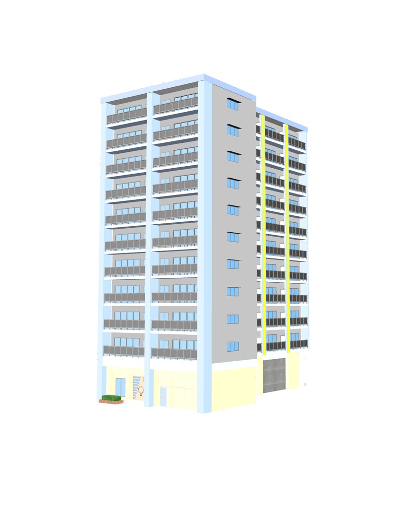 ３Dモデル　マンション02