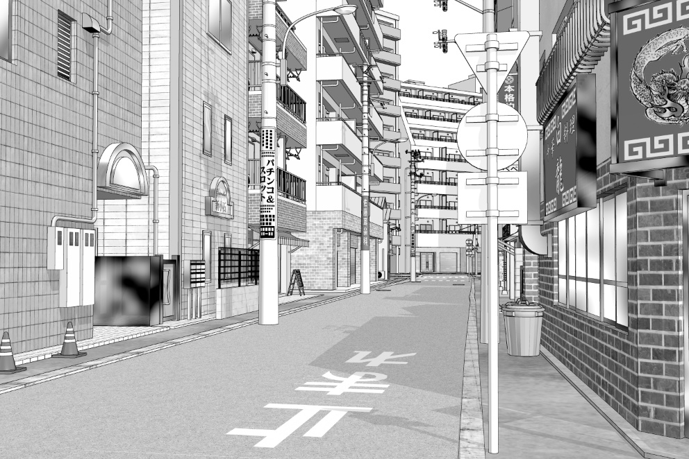 漫画背景　東京街並み20