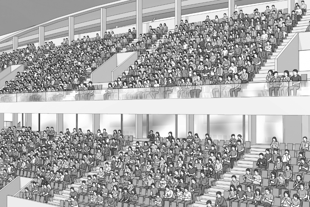 漫画背景　サッカースタジアム10