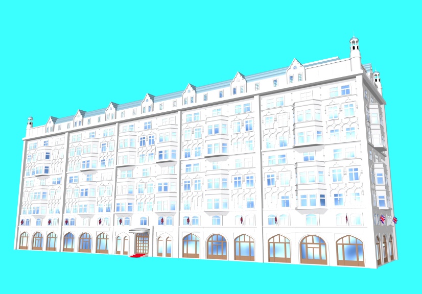 3Dモデル　洋館06