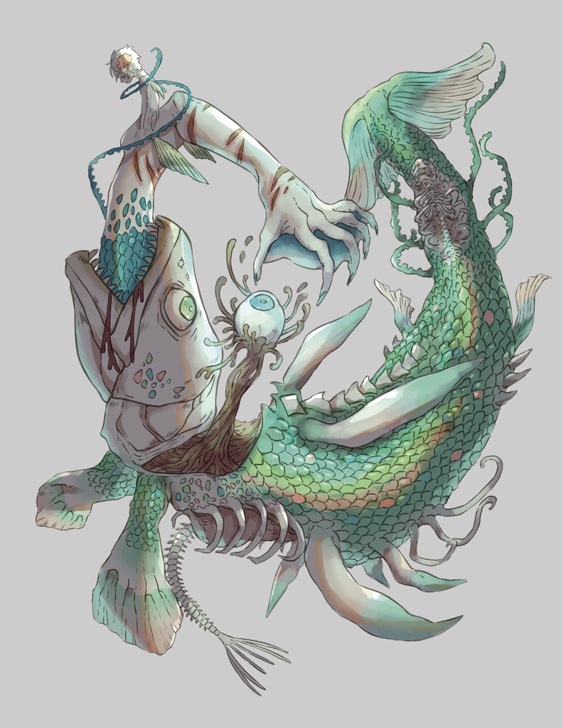 アクリルスタンド　人魚王子の城壁