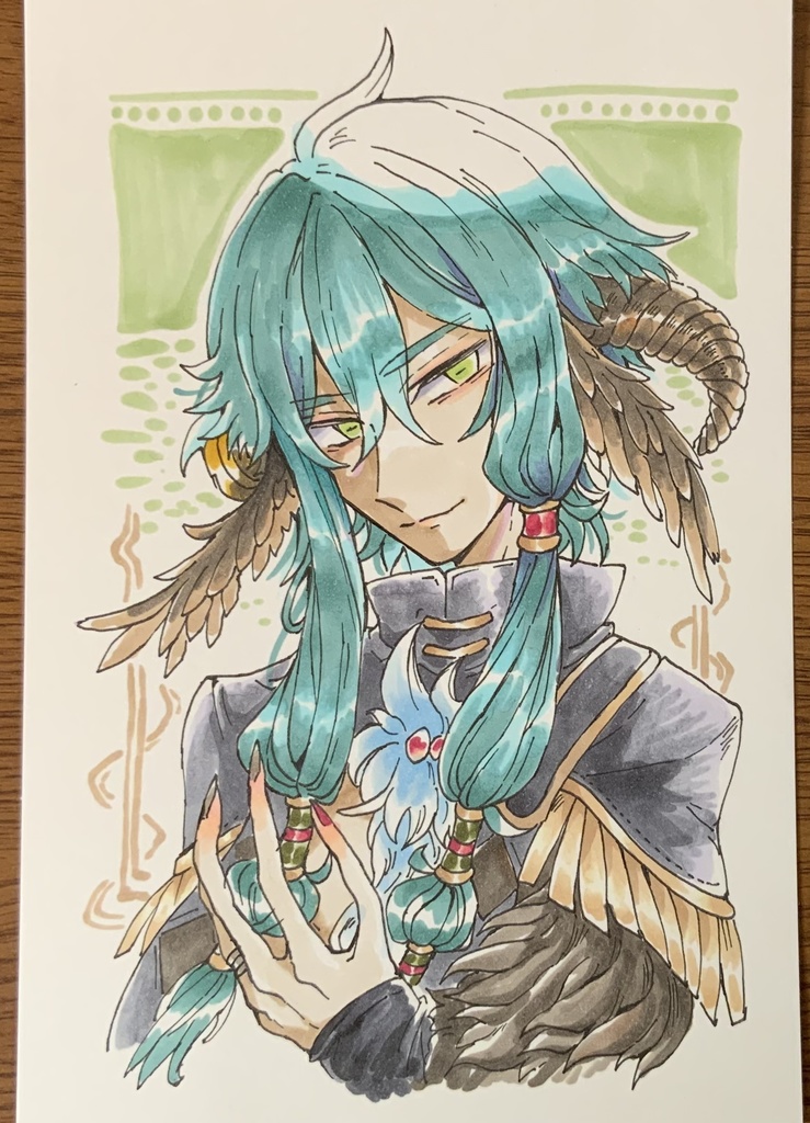 ハガキサイズ原画 「ミストラシダー」