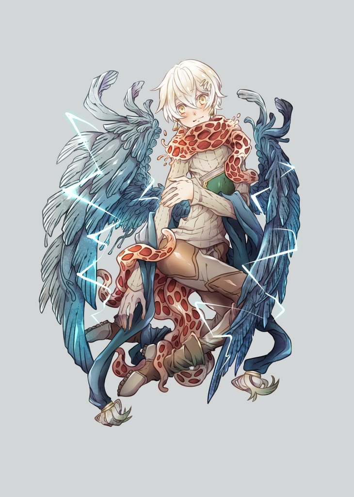 【あんしんパック】Crystals【2019年冬イラスト集 28P・A5フルカラー】