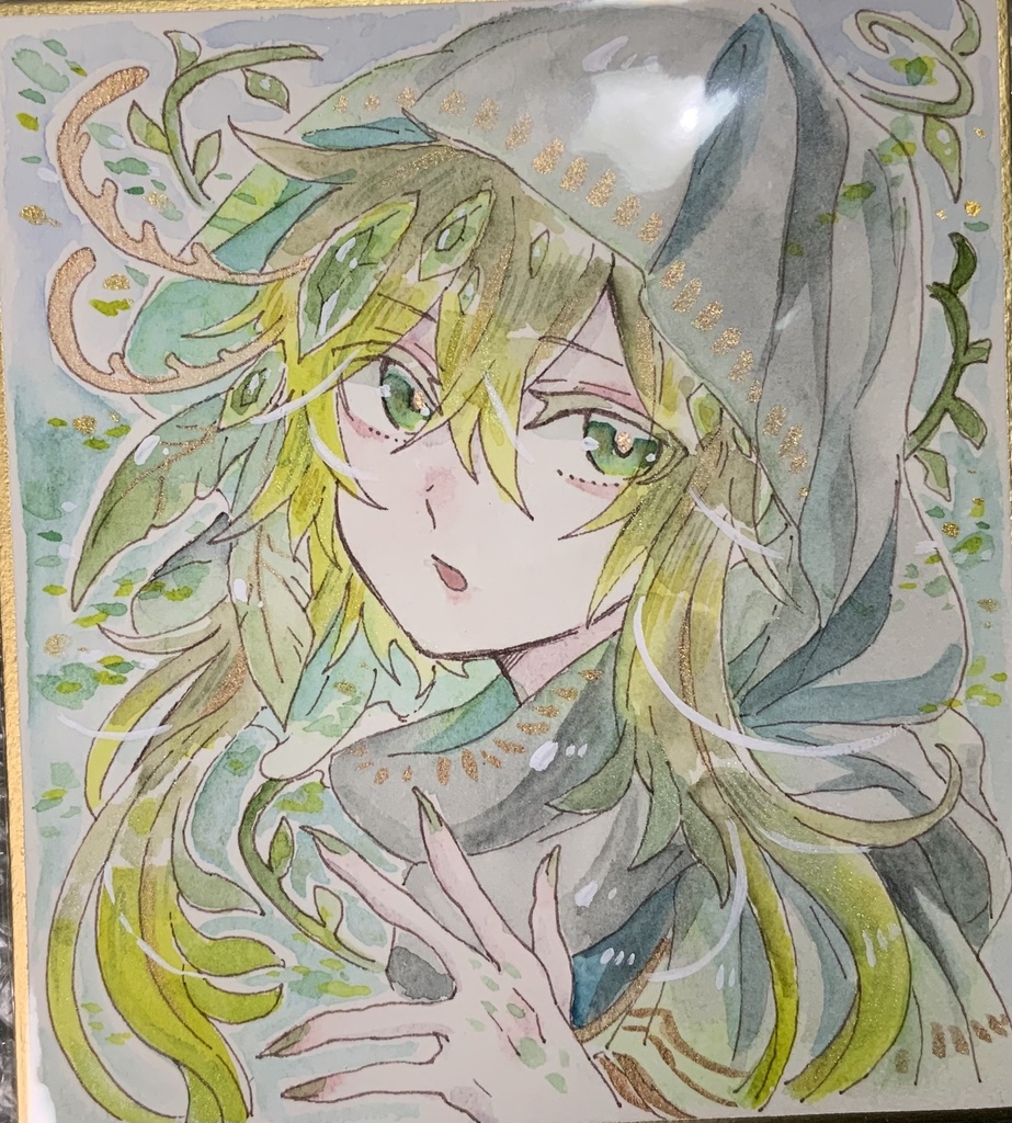 【あんしんパック】色紙「草木なサヤハちゃん」