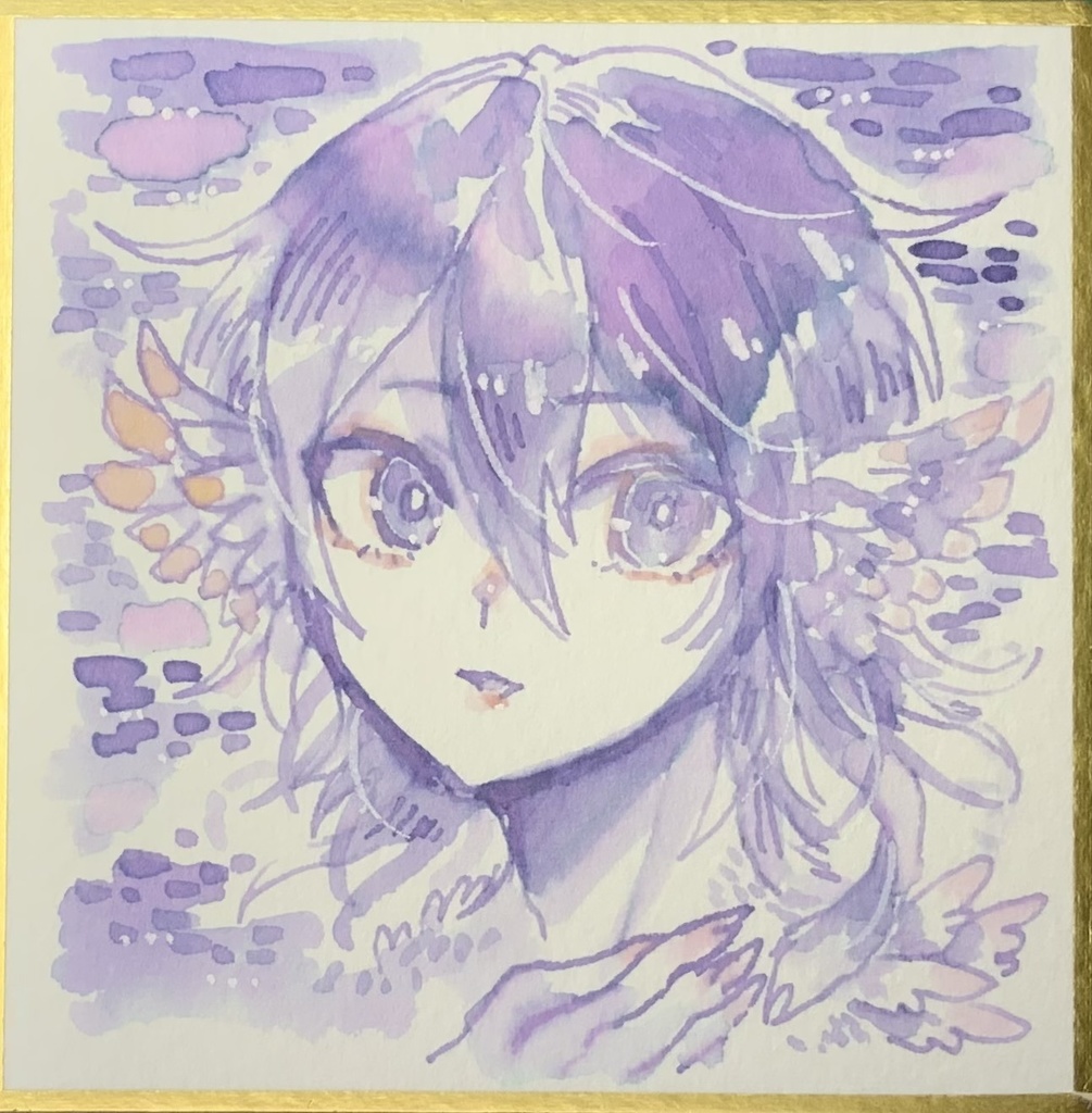 【あんしんパック】豆色紙3点セット(紫)