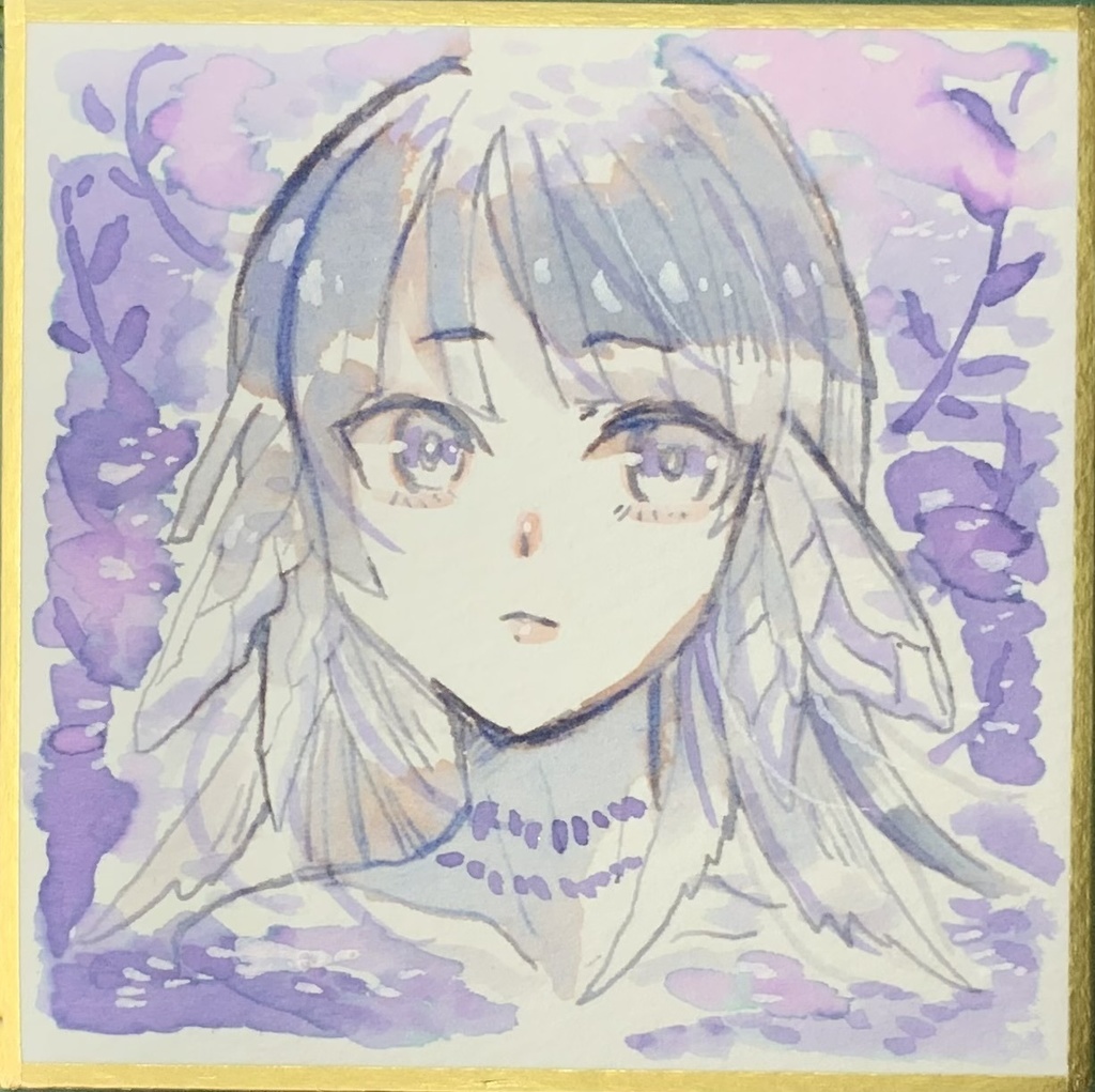 【あんしんパック】豆色紙3点セット(紫)