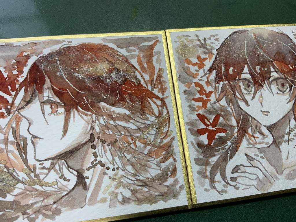 【あんしんパック】豆色紙2点セット(紅)