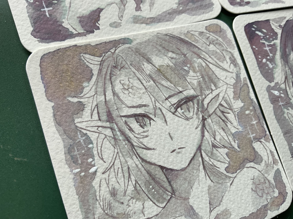 【あんしんパック】てのひらペーパーインクアート原画セット