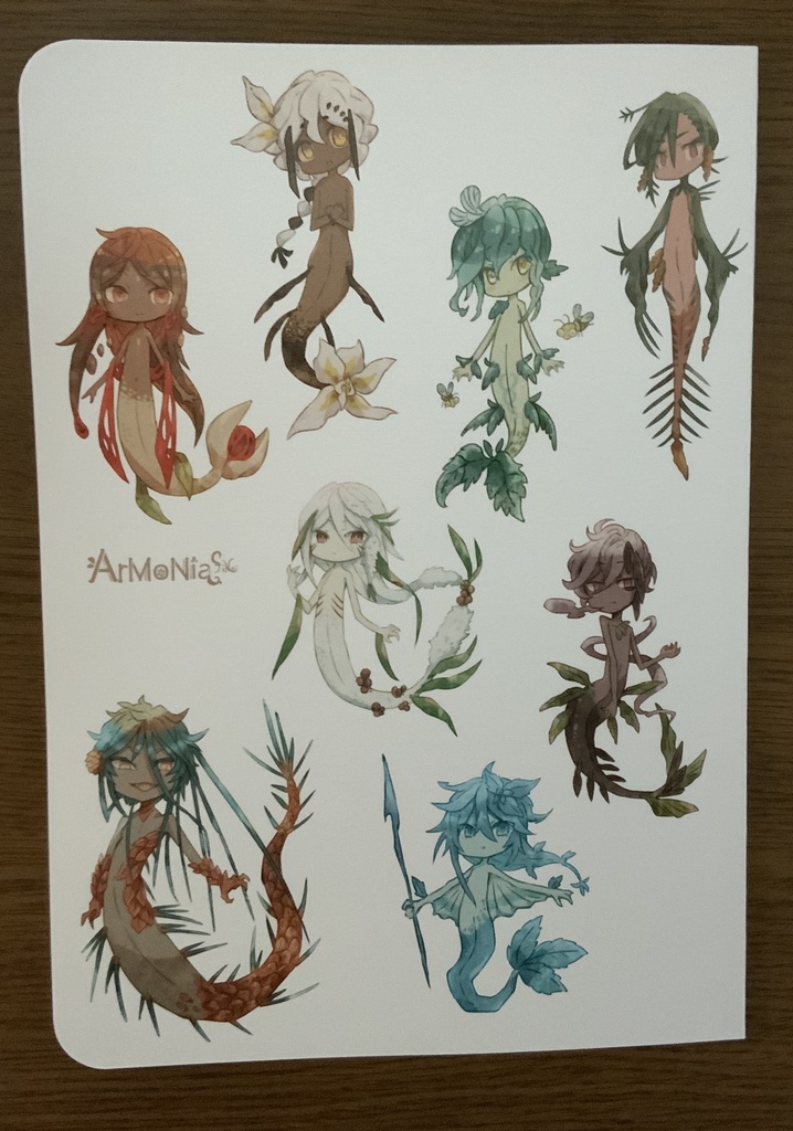 【あんしんパック】アロマ×マーメイドシリーズ画集完結【72P・A5・フルカラー】