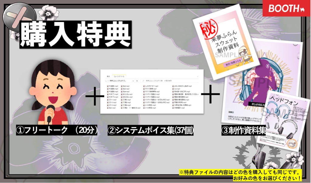 夢で見たスウェット+おまけフリートーク/システムボイス37個/制作資料集17Pつき【来夢ふらん】