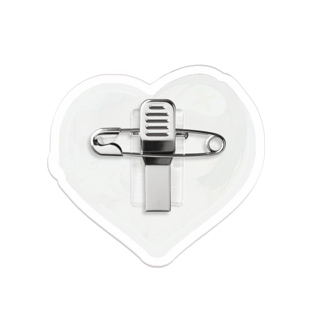 ハート形アクリルバッジ【来夢ふらん2023爆誕グッズ】