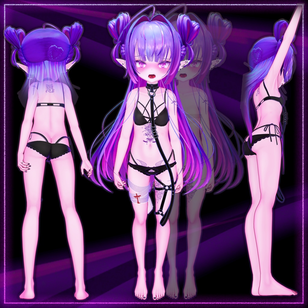 【オリジナル3Dモデル】雷琳_Raelynn【VRChat向けアバター】